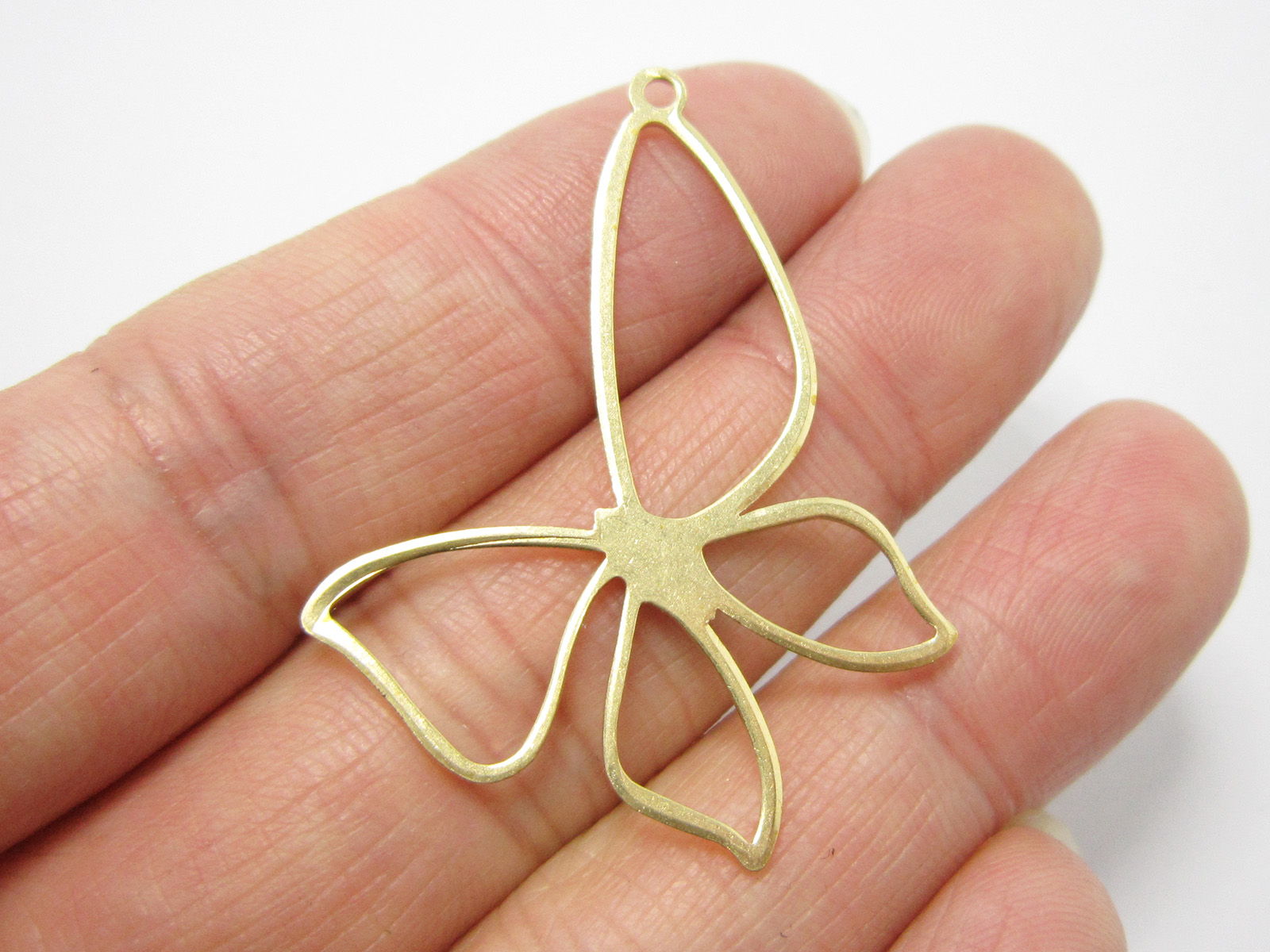 Butterfly Pendant Necklace - 20 Stück Schmetterlings-Ohrringanhänger, Messinganhänger für die