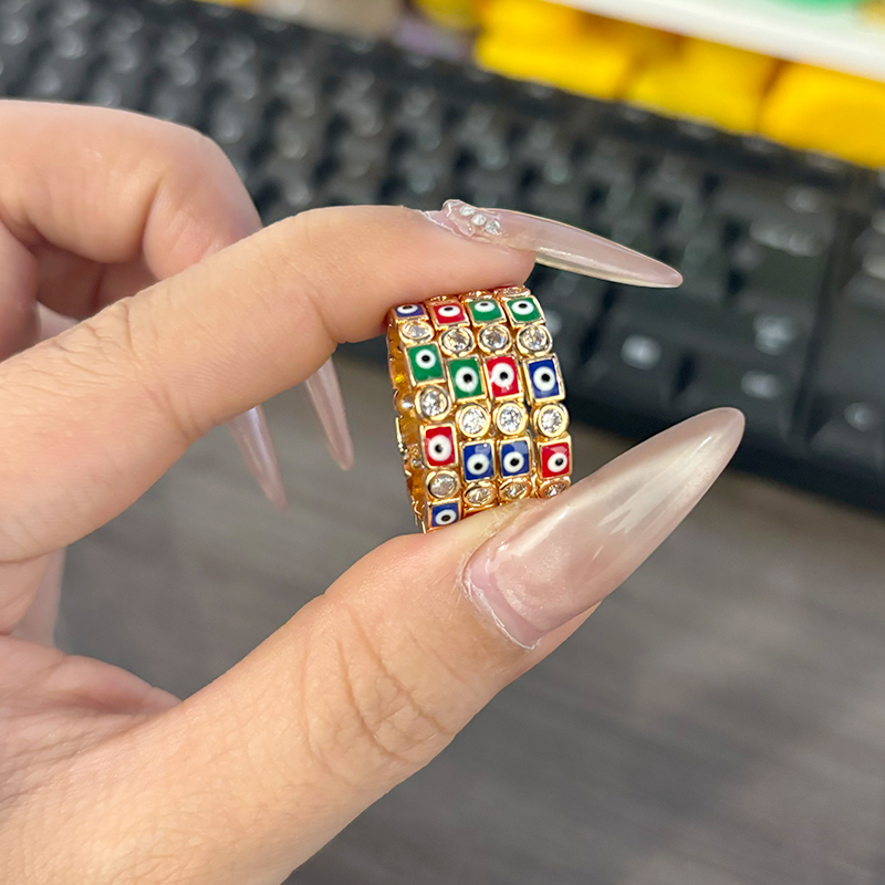 Moissanite Ring - 2024 neue Bunte Rot Rosa Blau