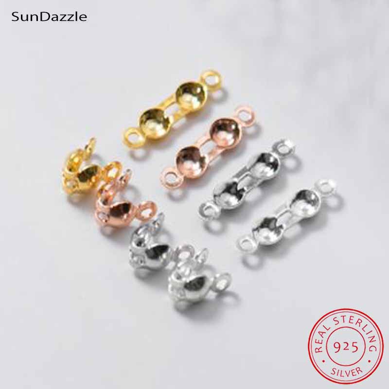 Charm Bracelet Beads - 4 Stück Echte Reine 925 Sterling