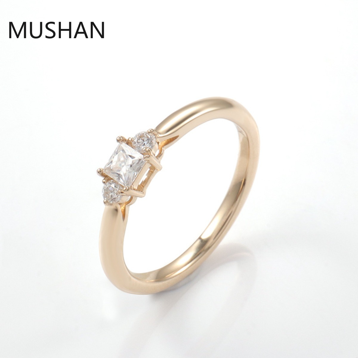 Moissanite Ring - MUSHAN Luxus Maßgefertigte 14K 18K Goldringe
