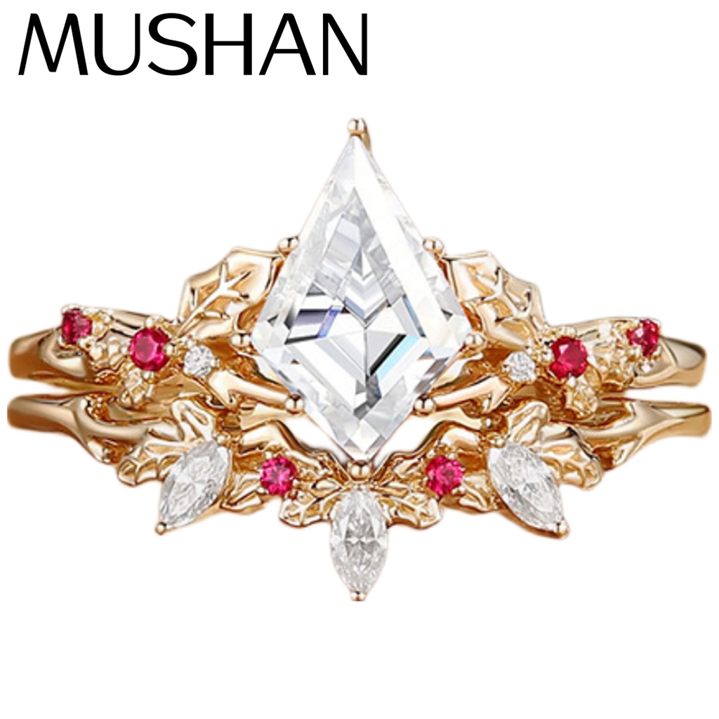 Moissanite Ring - MUSHAN Maßgefertigter Schmuck 925 Sterling Silber