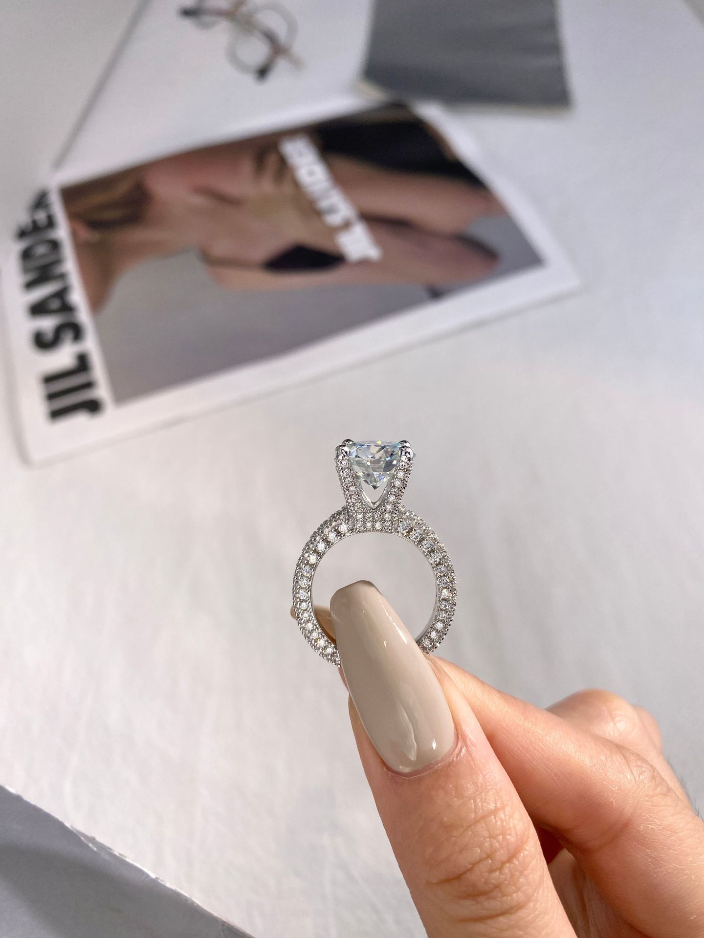 5 Karat echte Moissanit-Diaman – Moissanite Ring Bewertung und Preis