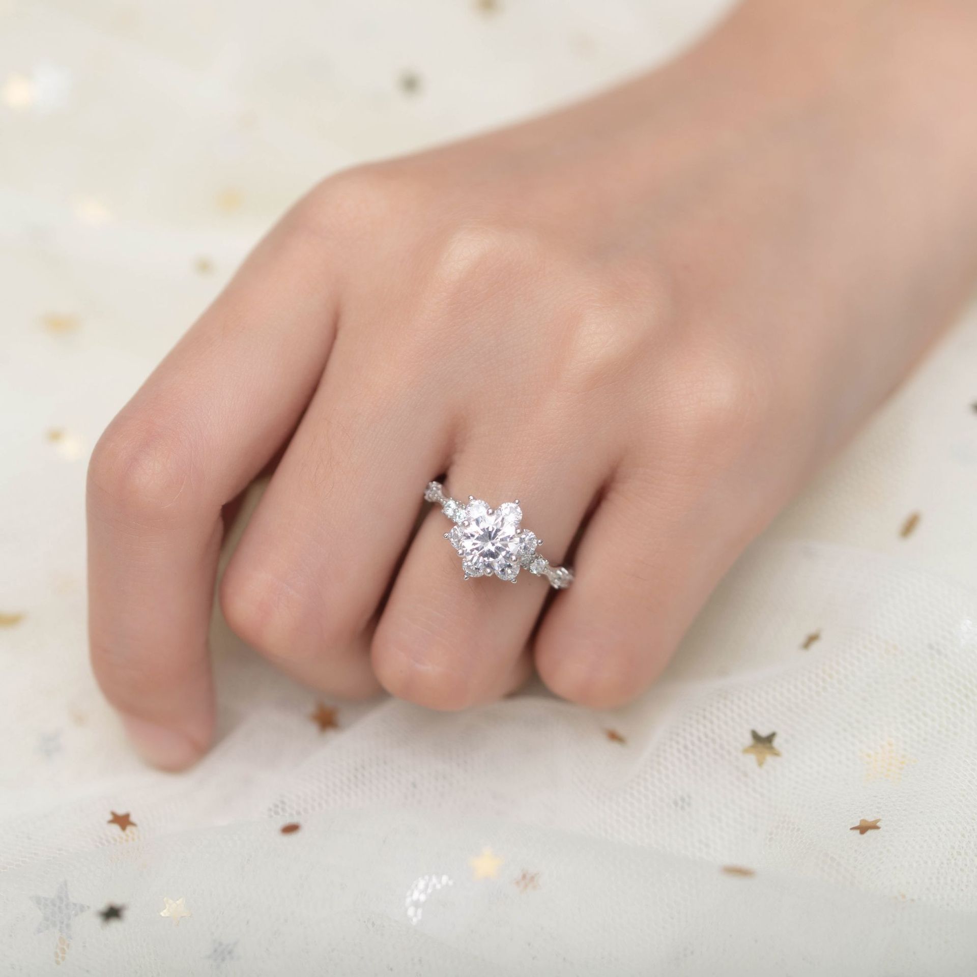YANHUI Echter PT950 Platin Moi – Moissanite Ring Bewertung und Preis