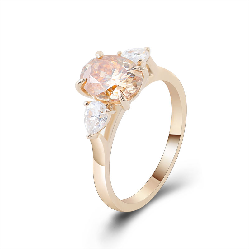 Provence 10K Gelbgold Ring mit – Moissanite Ring Bewertung und Preis