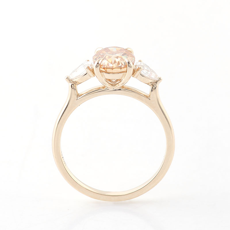 Provence 10K Gelbgold Ring mit – Moissanite Ring Bewertung und Preis