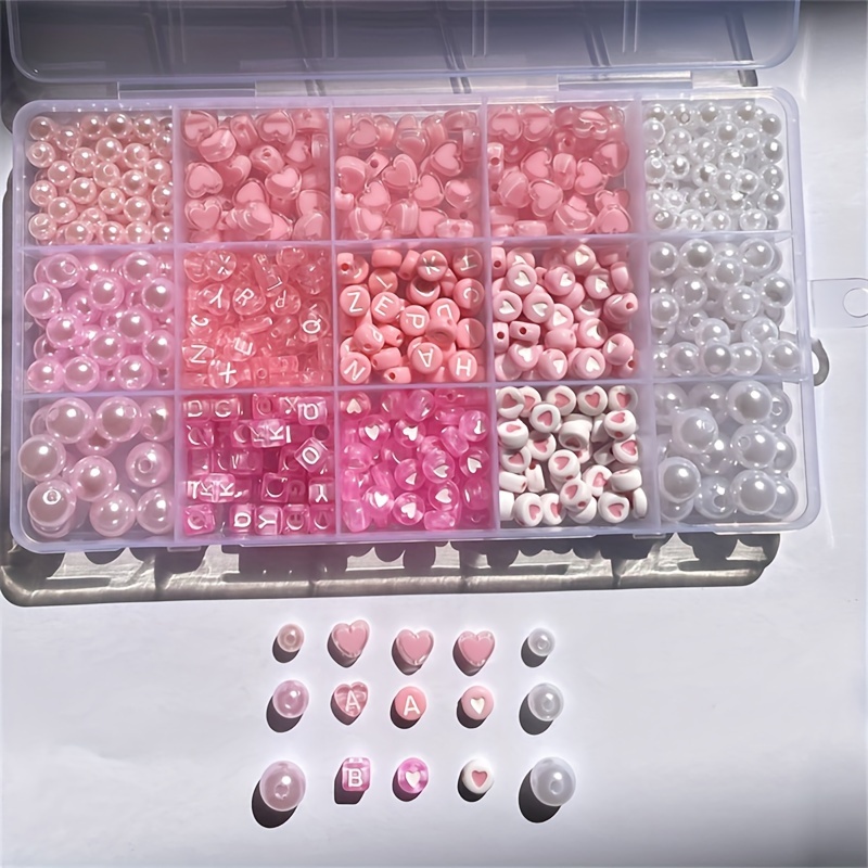 10-teilige rosa Alphabet-Box,  – Charm Bracelet Beads Bewertung und Preis