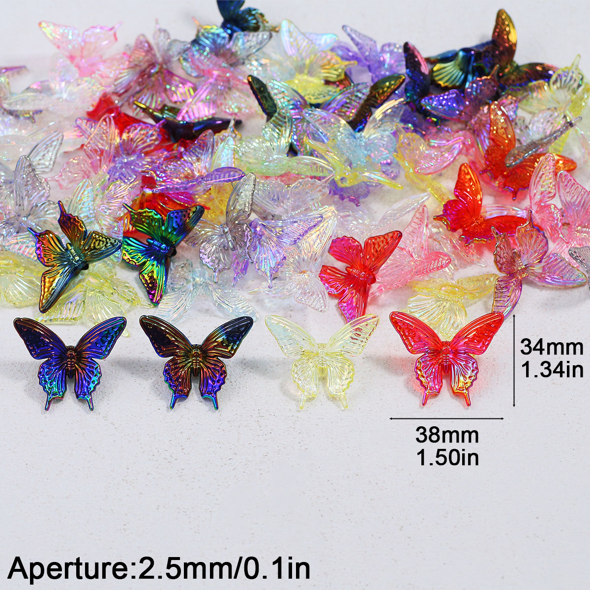 38*34mm Acryl Schmetterling UV – Butterfly Pendant Necklace Bewertung und Preis