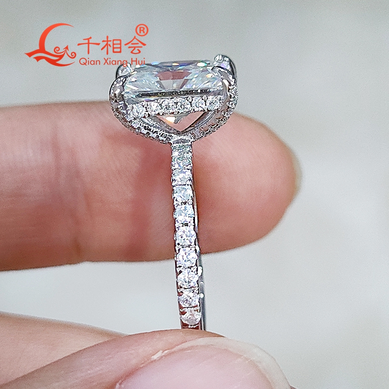 3ct Radiant Cut D Farbe VVS Mo – Moissanite Ring Bewertung und Preis