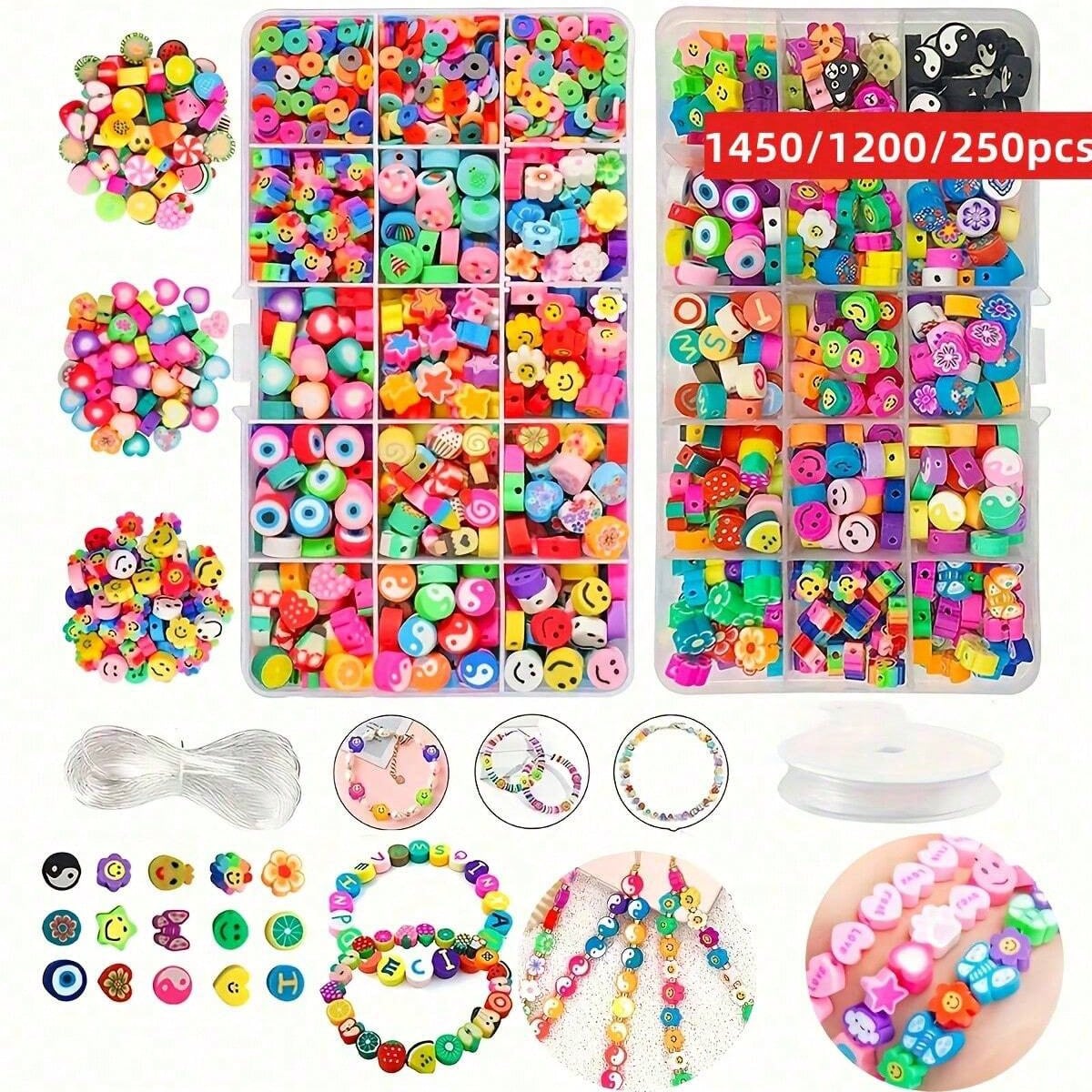 1450/1200/250 Stück Polymer Cl – Charm Bracelet Beads Bewertung und Preis