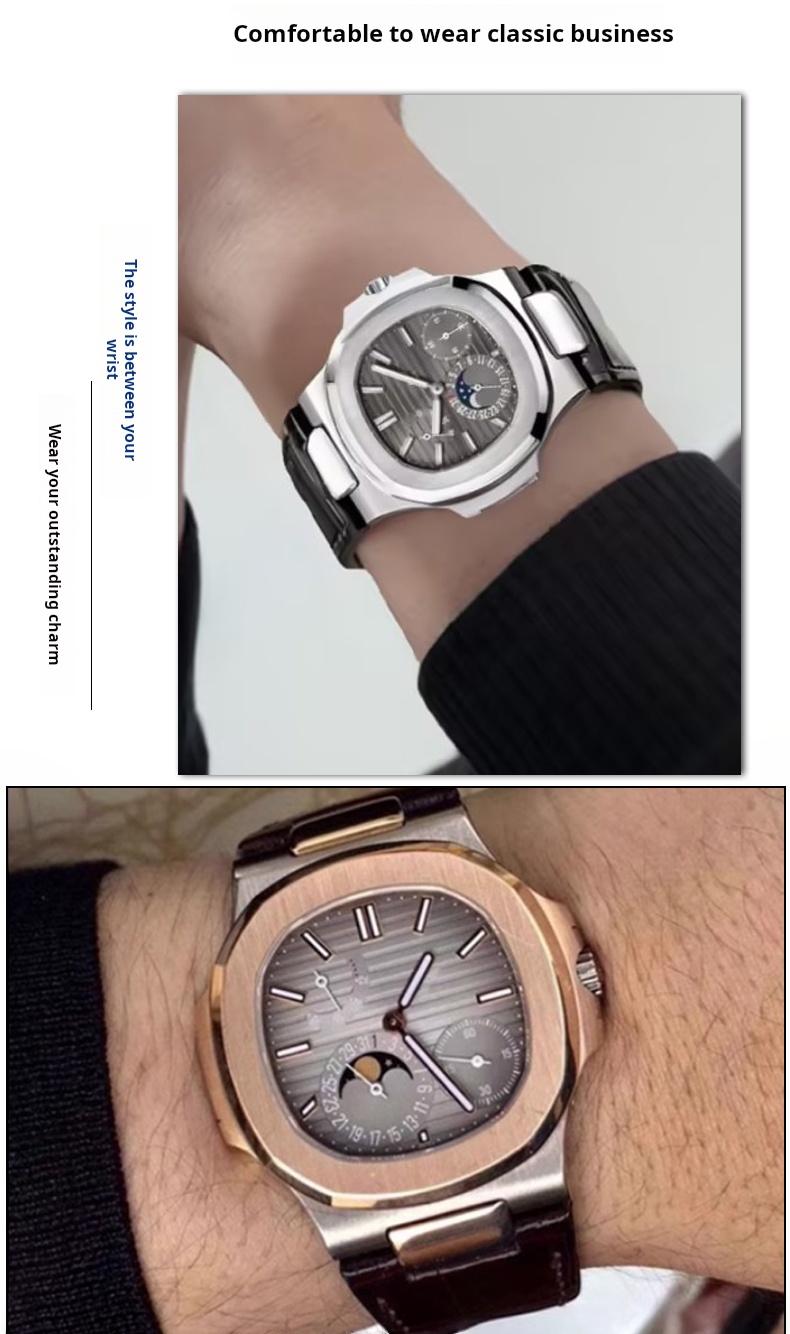 Krokodil-Uhrenarmband mit Meta – Patek Philippe Watch Nautilus Bewertung und Preis