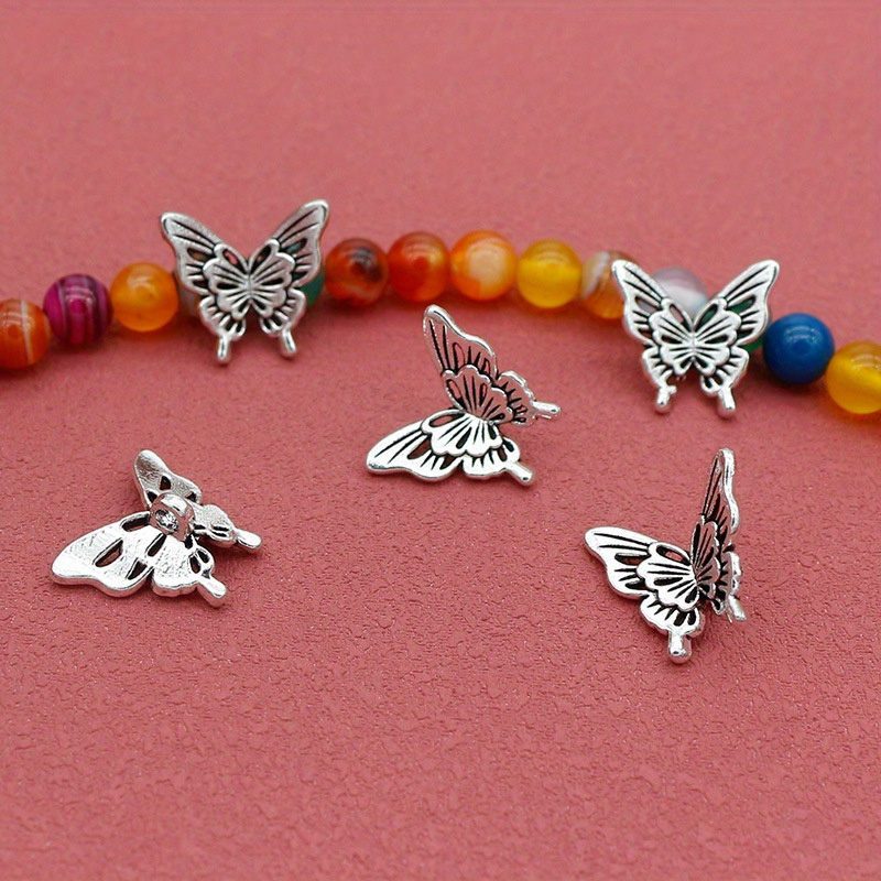 10PCS Silver Butterfly Accesso – Butterfly Pendant Necklace Bewertung und Preis