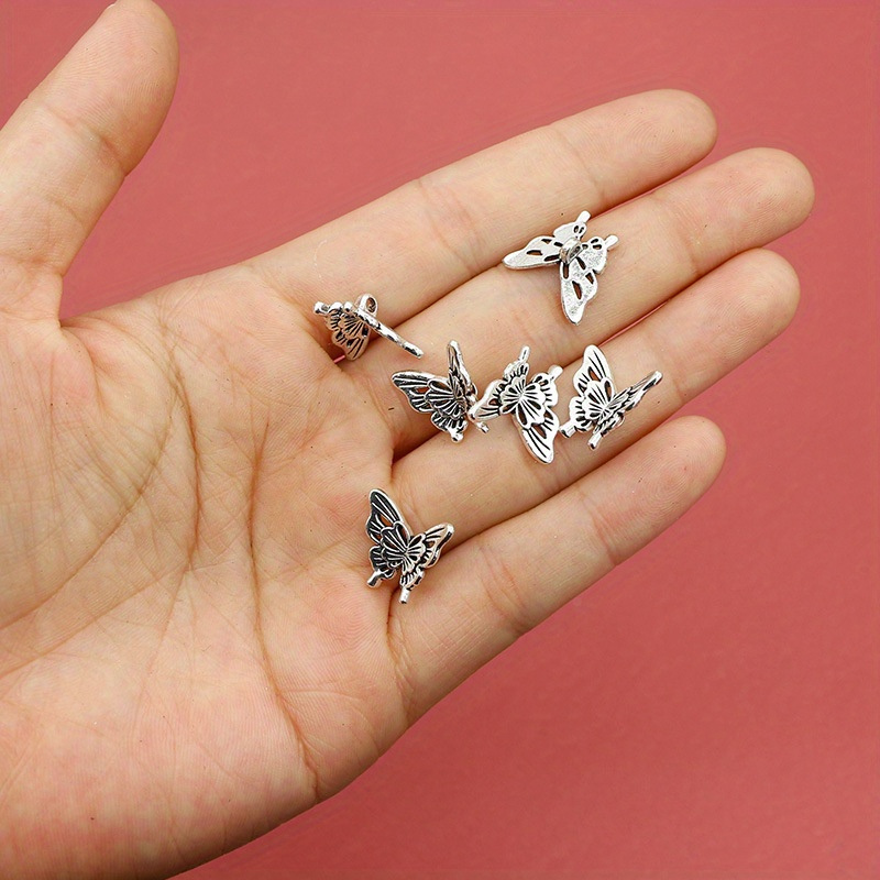 10PCS Silver Butterfly Accesso – Butterfly Pendant Necklace Bewertung und Preis