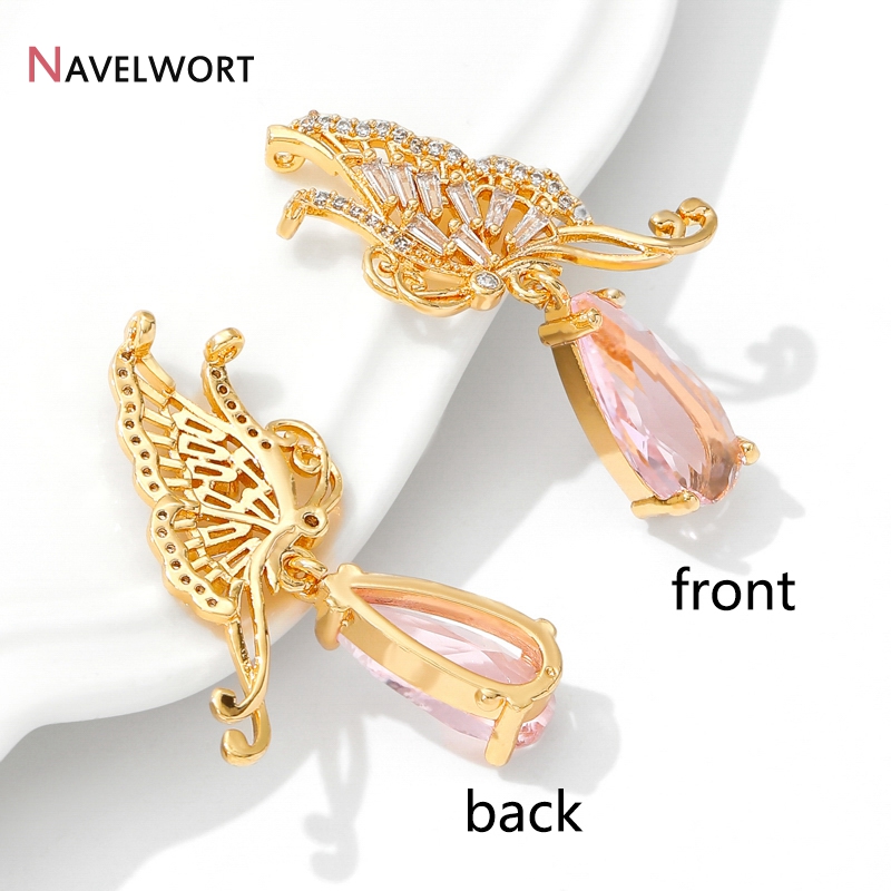 18K Vergoldete Messinganhänger – Butterfly Pendant Necklace Bewertung und Preis