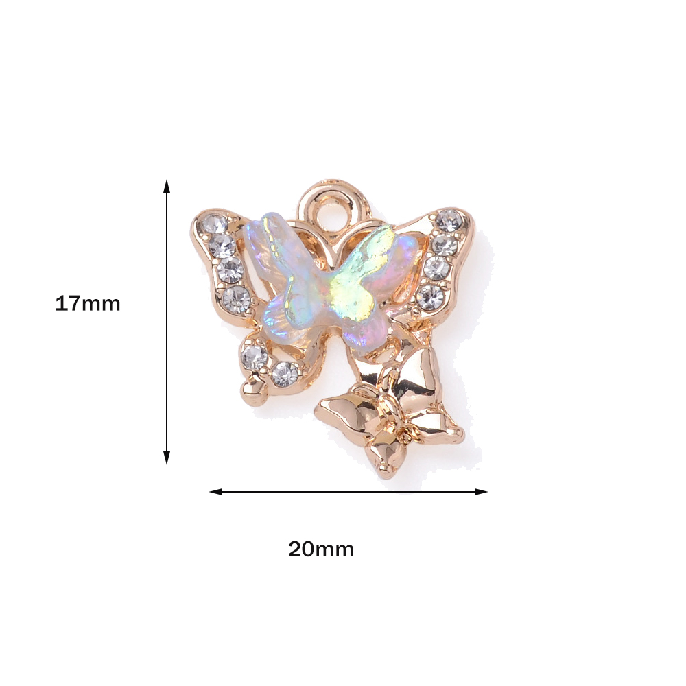 10 teile/los Tier Charms Schme – Butterfly Pendant Necklace Bewertung und Preis