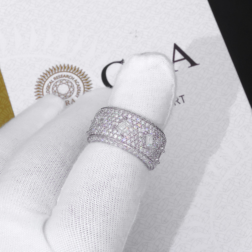 925 VVS Moissanit Ring Hip Hop – Moissanite Ring Bewertung und Preis