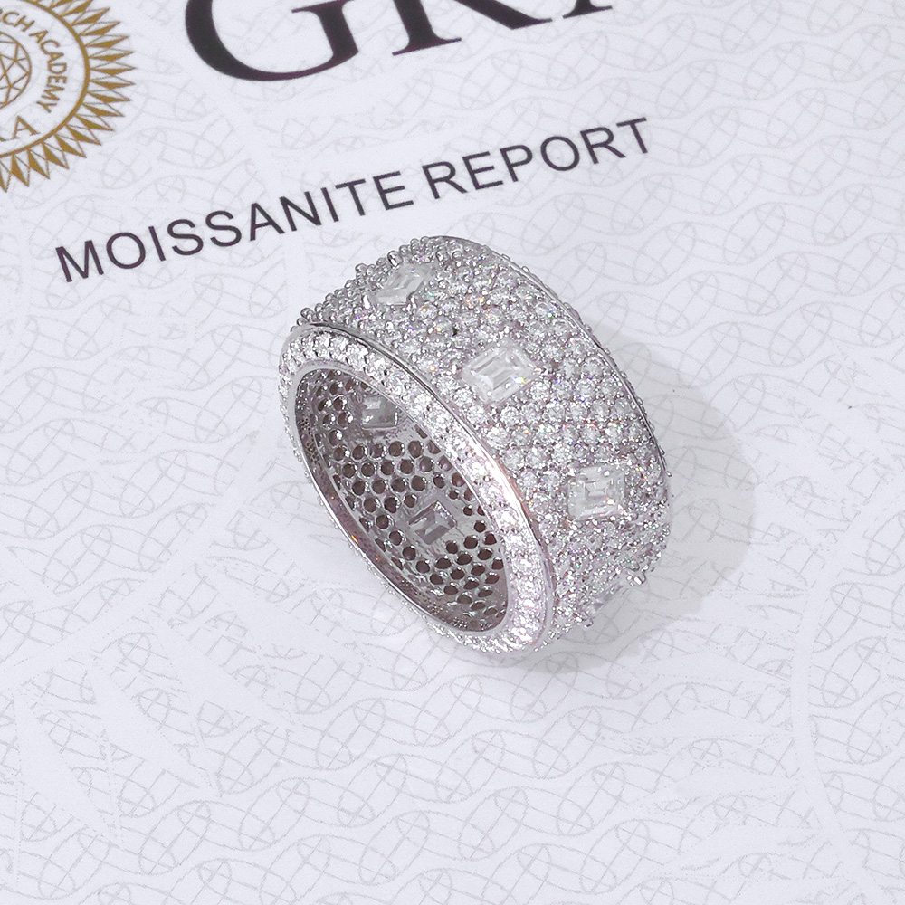 925 VVS Moissanit Ring Hip Hop – Moissanite Ring Bewertung und Preis