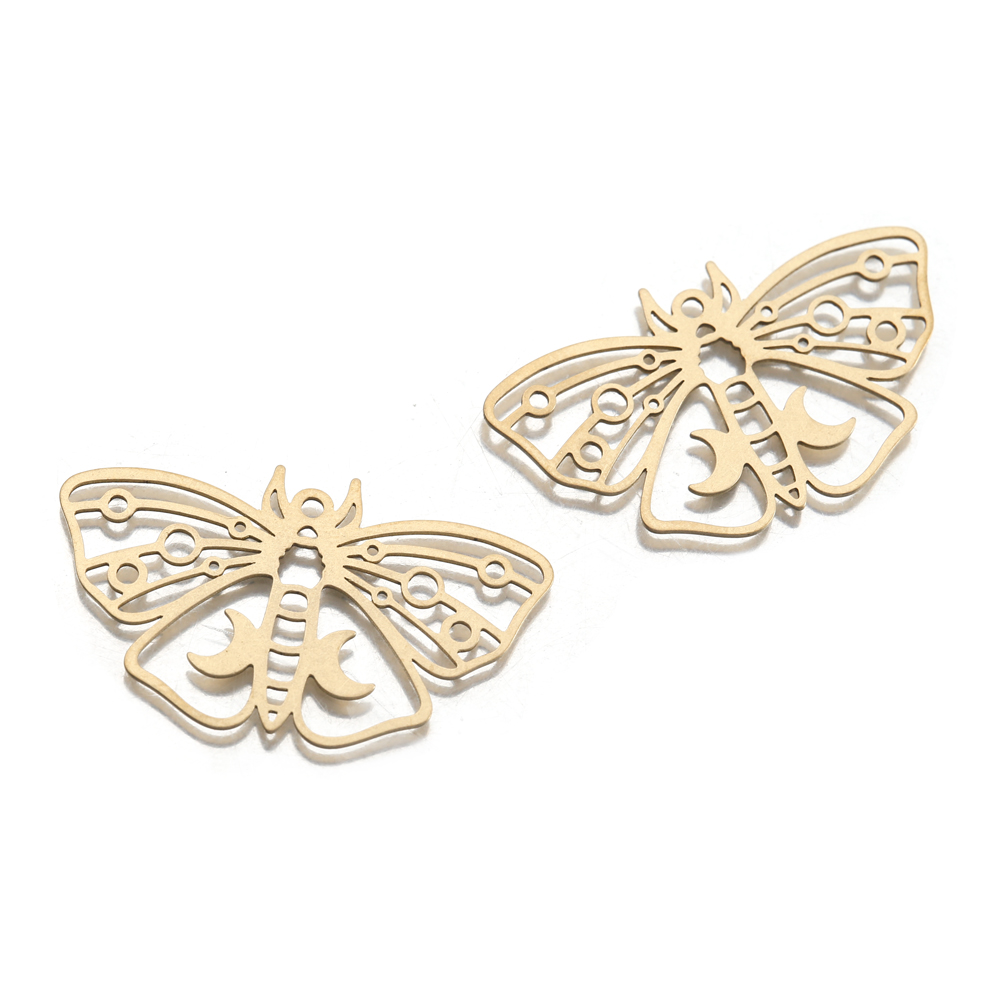 Raw Messing Motte Schmetterlin – Butterfly Pendant Necklace Bewertung und Preis