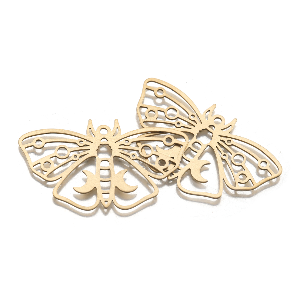 Raw Messing Motte Schmetterlin – Butterfly Pendant Necklace Bewertung und Preis
