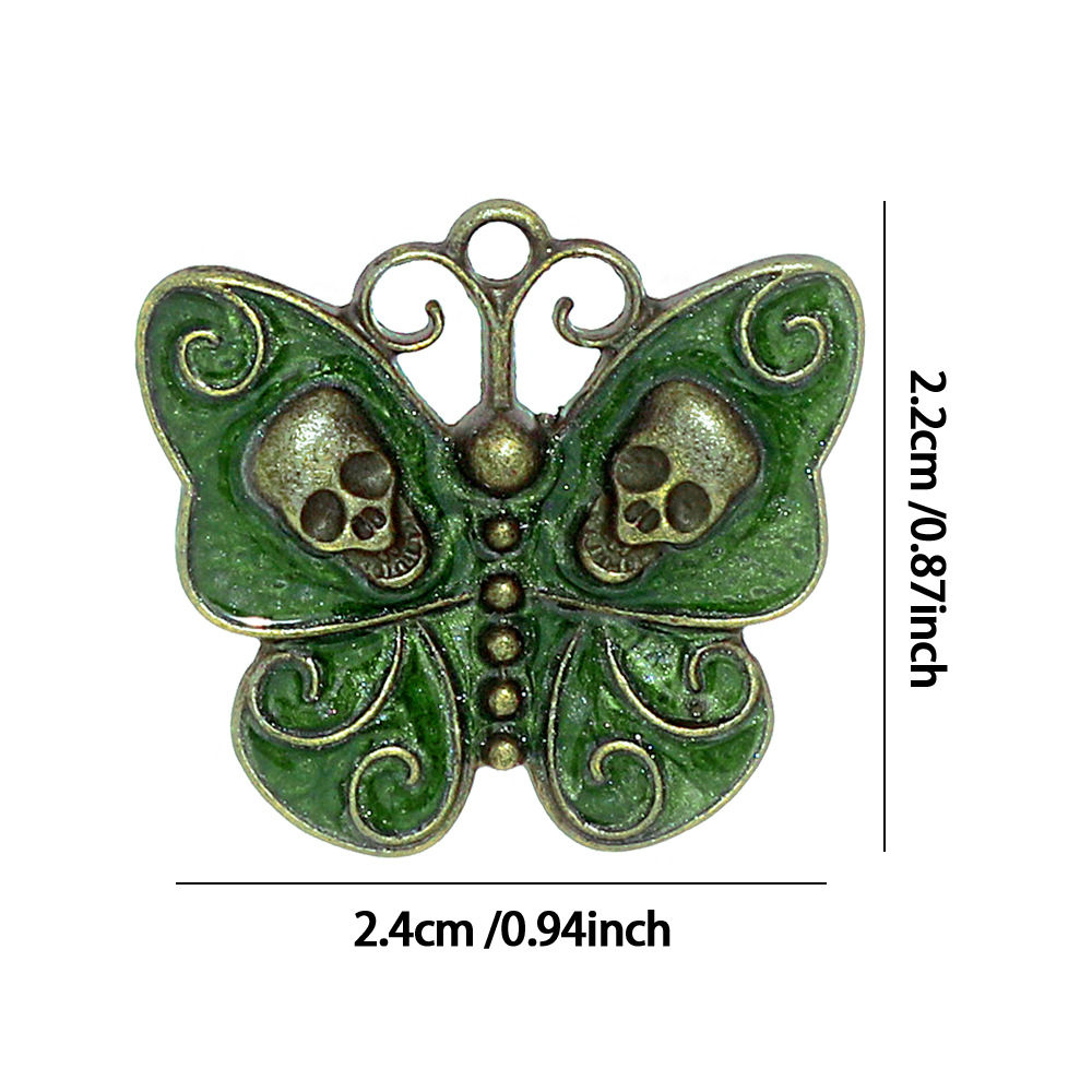Gotische Totenkopf-Schmetterli – Butterfly Pendant Necklace Bewertung und Preis