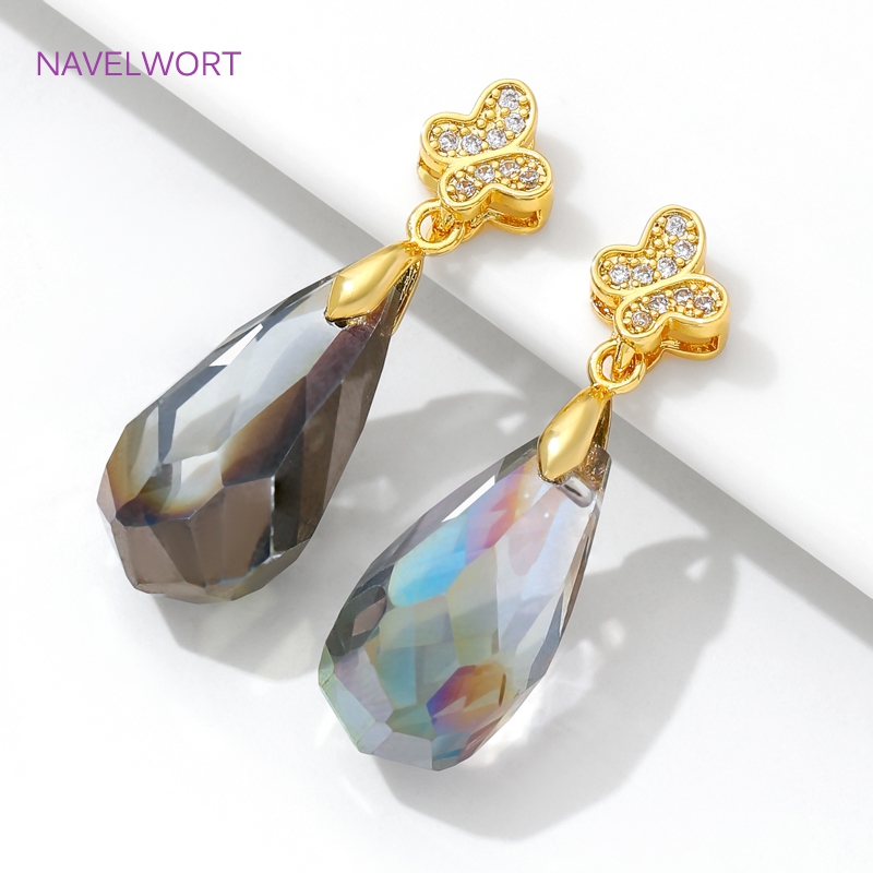Messing Pinch Bails 18K vergol – Butterfly Pendant Necklace Bewertung und Preis